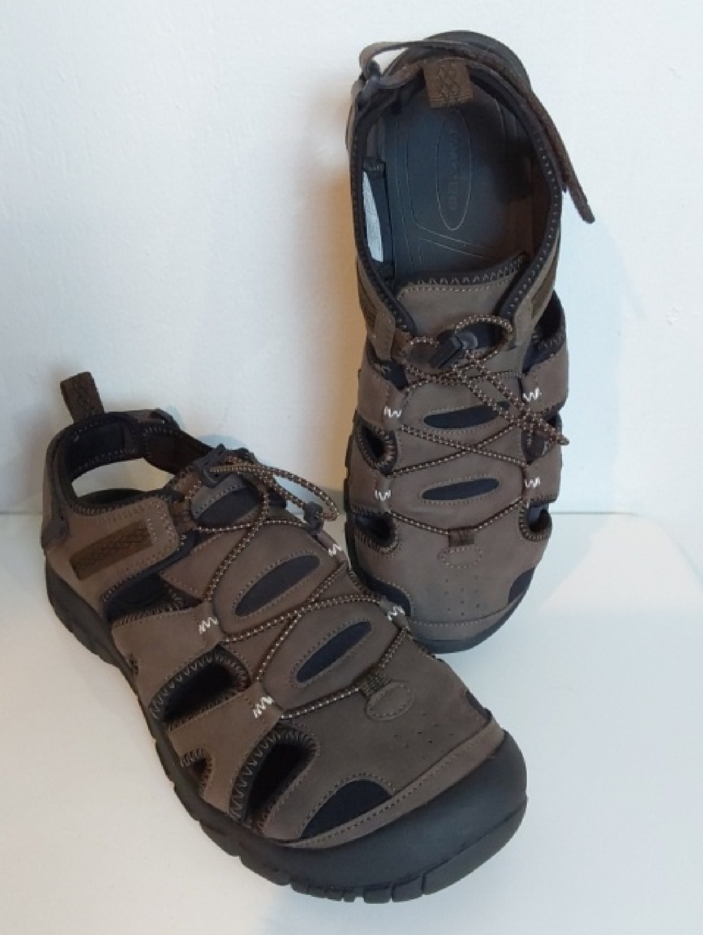 Lands End|Men's Brown Black Sporty Vented Outdoor Sandals Hiking Shoes Sz.10.5 - Picture 9 of 16